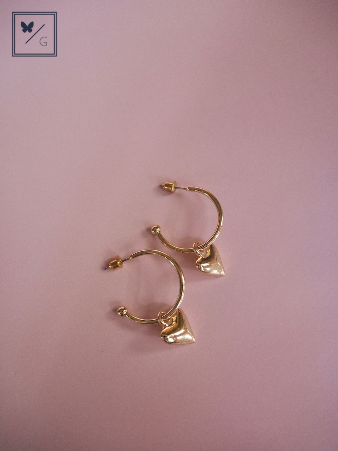 Emery Heart Dangling Earrings