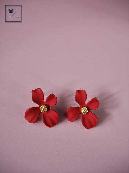 Gaby Flower Stud Earrings