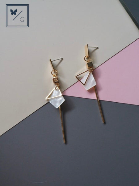 Ava Geometric Bar Earrings