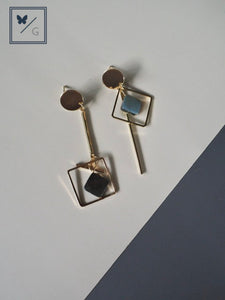 Astrid Geometric Charm Earrings