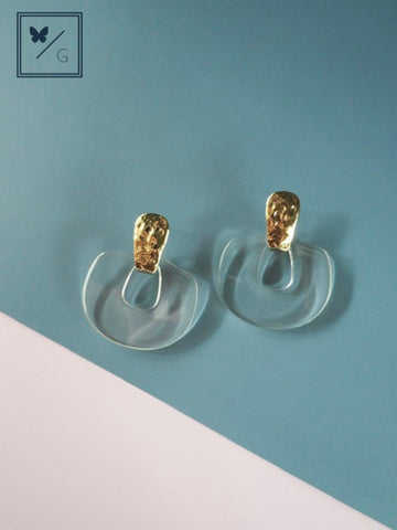 Avery Clear Acrylic Earrings