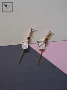 Ava Geometric Bar Earrings