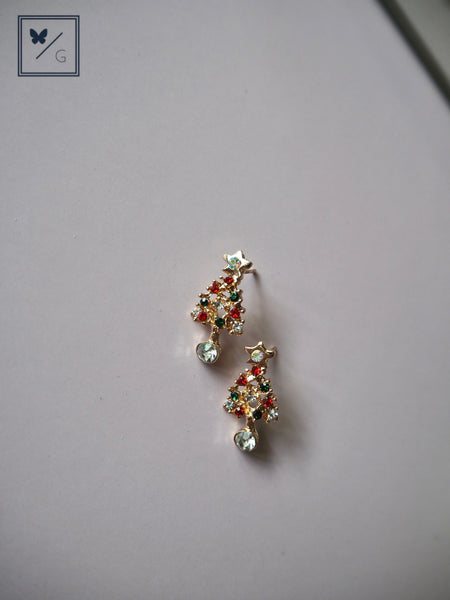 It's Beginning To Look A Lot Like Christmas - Christmas Tree Earrings