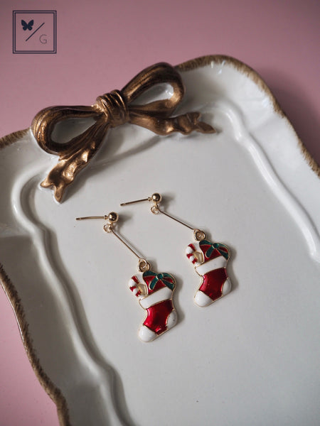 It's Beginning To Look A Lot Like Christmas - Christmas Stockings Earrings